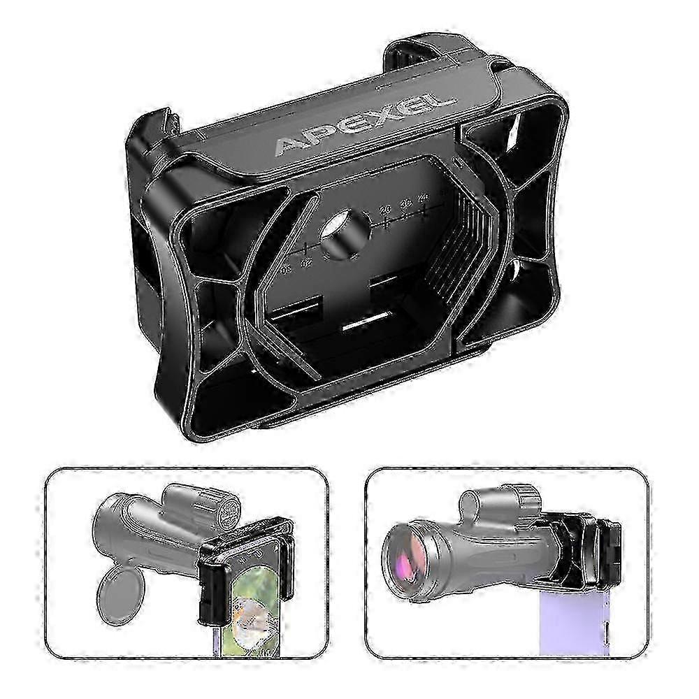Phone lens connector for APEXEL F002, fits monocular and binocular eyepiece