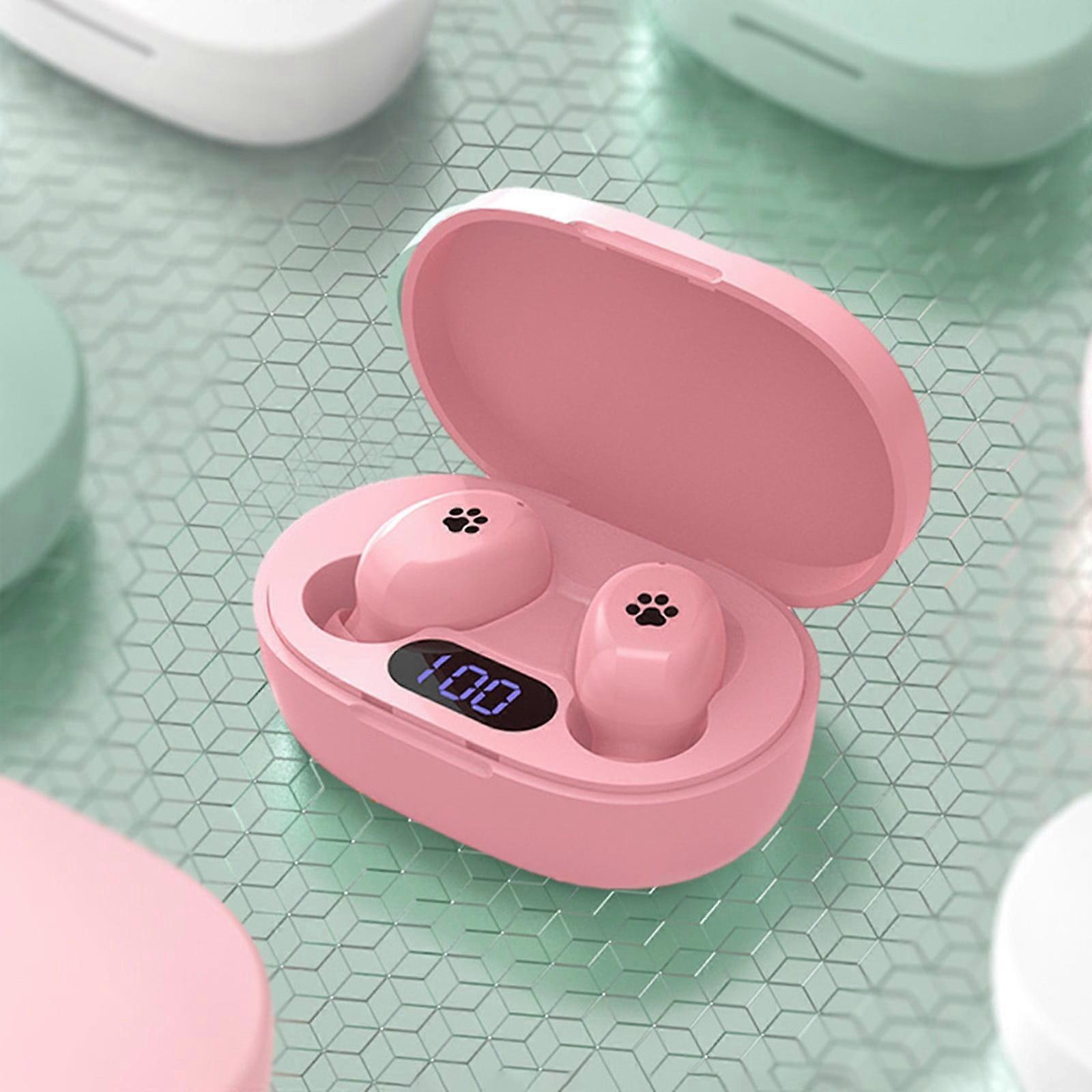 Jacenvly Wireless Bluetooth 5.3 Earbuds, Noise Canceling with Bass, Breathing Lamp, Sports Stereo Headset with Microphone