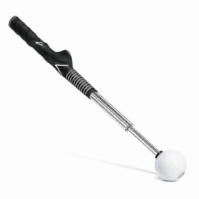Rhythm Click Sound Telescopic Warm Up Golf Swing Trainer Correcting Gesturer Training Aid for Tempo Grip Strength Practice Stick