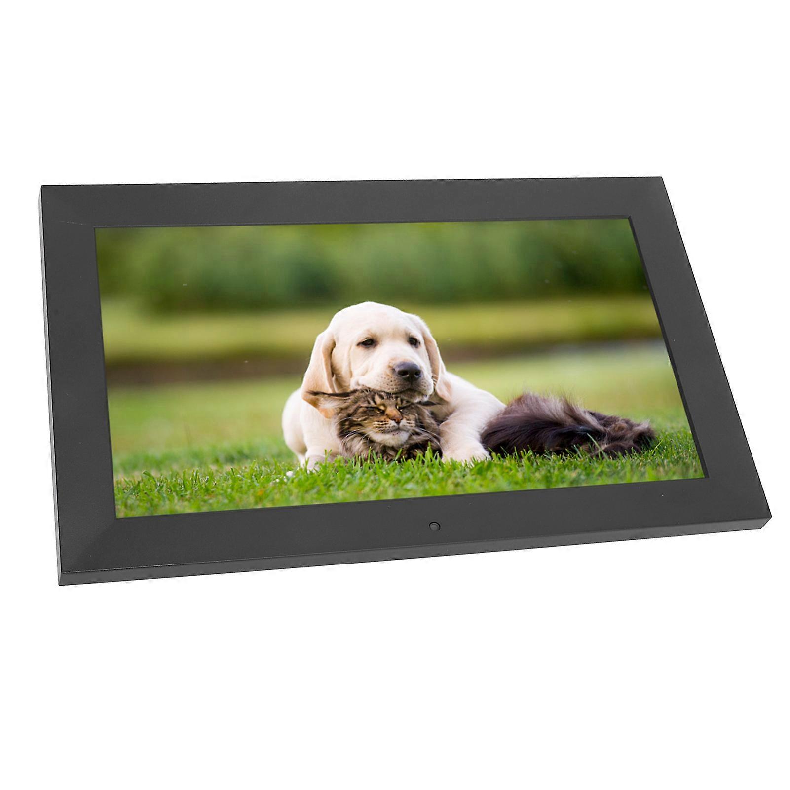 10 Inch Digital Photo Frame Multifunctional High Definition 1280x800 Multi Format Electronic Calendar Clock Timer Electronic Picture Frame UK Plug 