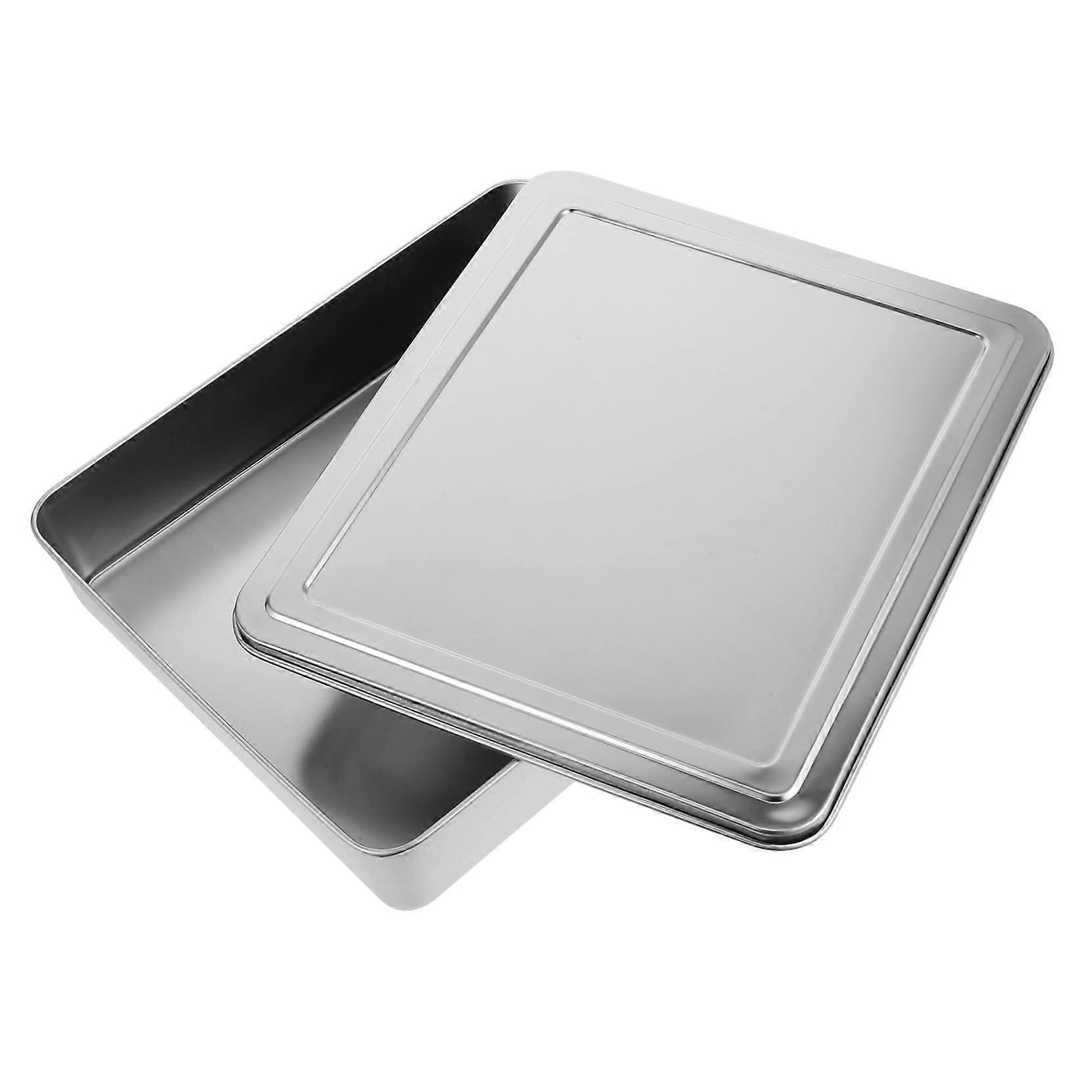 Nonstick Rectangle Cake Pan Set With Lid Lasagna Pan Baking Tray Tiramisu Pan