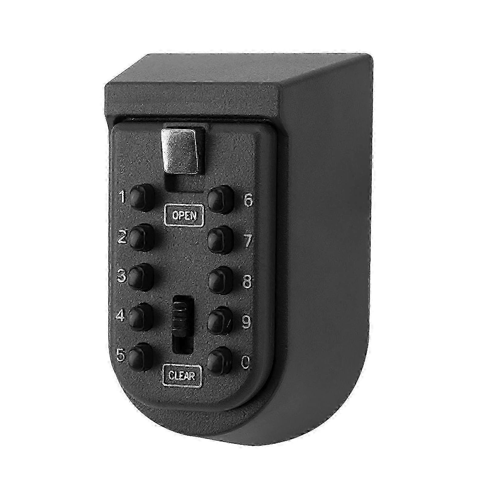 10 Buttons Password Key Lock Box Wall Mount Safe Security Storage Case Organizer miao4