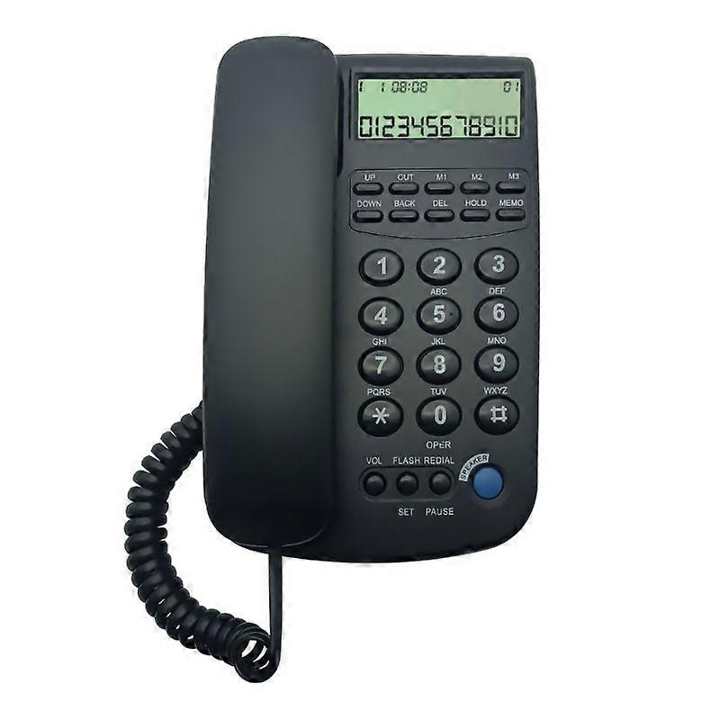 Corded Telephone Desktop Landline Telephone with Caller Display for Office