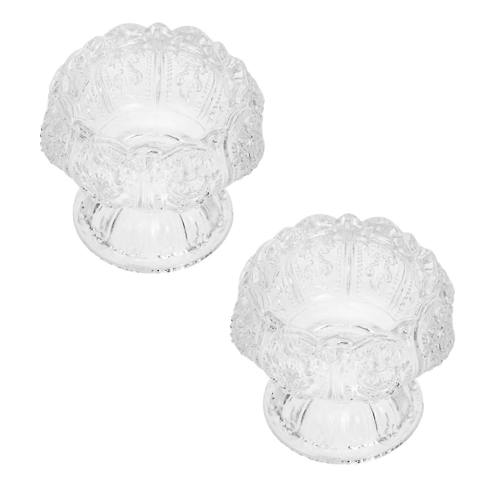 Tea Light Holders 2Piece Small Sturdy Material For Home Temple Decor