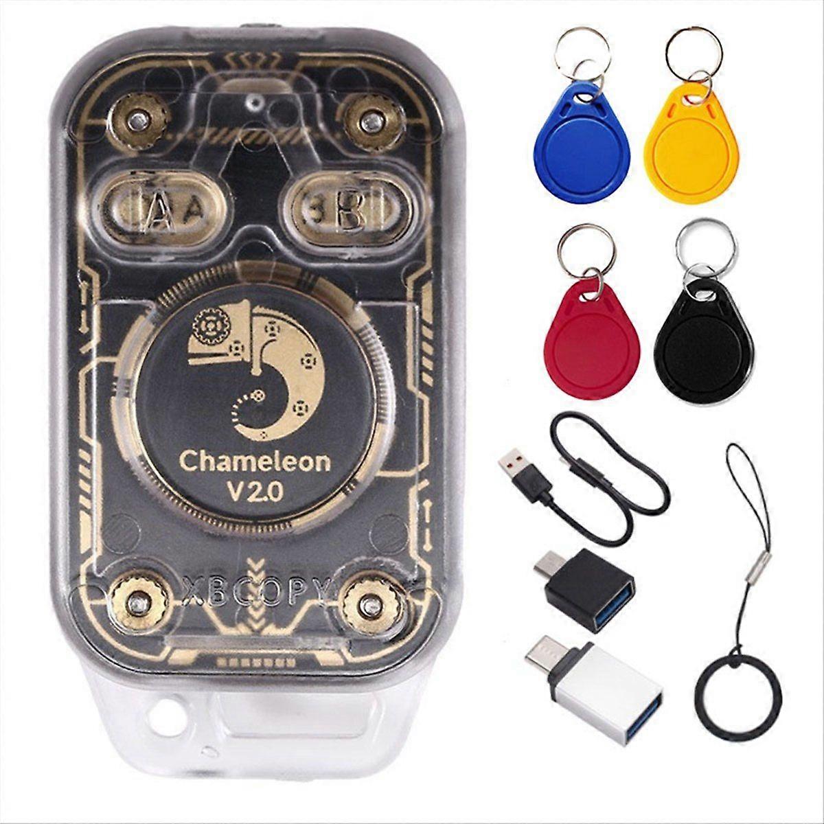 Chameleon V2.0 RFID Smart Chip Reader Emulator NFC Duplicator 125K 13.56Mhz Card Decode+4XUID Keych