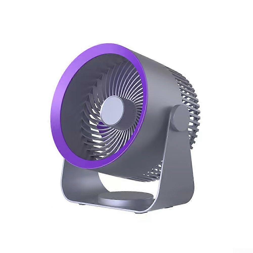 USB Portable Silent Electric Fan for Efficient Air Circulation, Desk or Bedside Use, Grey