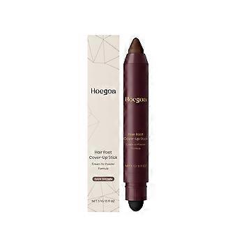 2pcs,Deep Brown Plant-based Root Hair Touch-up Stick, Natural Coverage, Gentle Plant Extracts, Portable