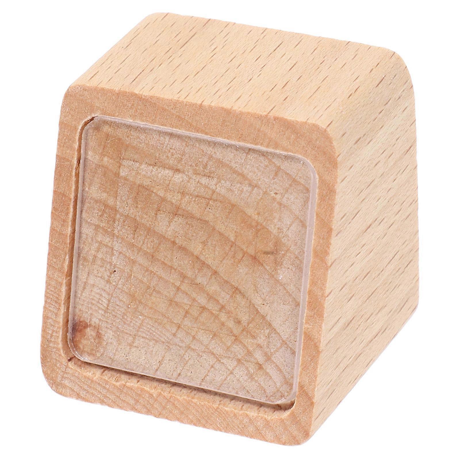 Wooden Label Holder for Store Sign Display with Easy Paper Change