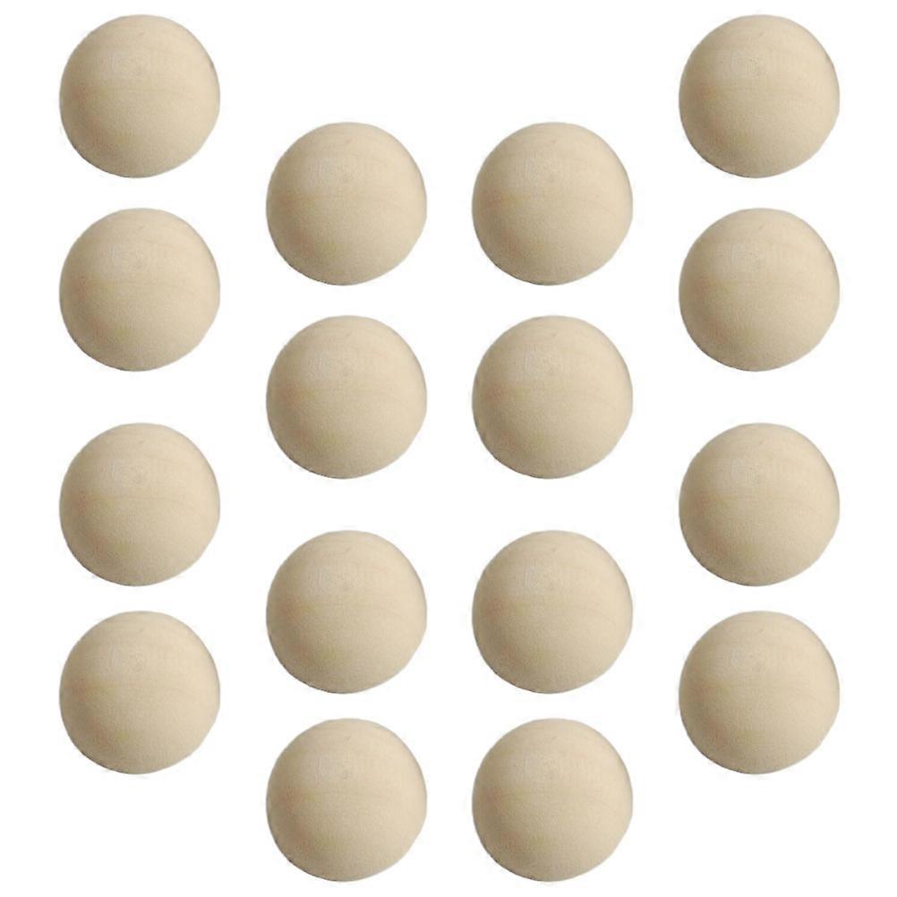 Unfinished Half Craft Balls Mini Hemisphere for DIY Use 80Pcs Light Yellow