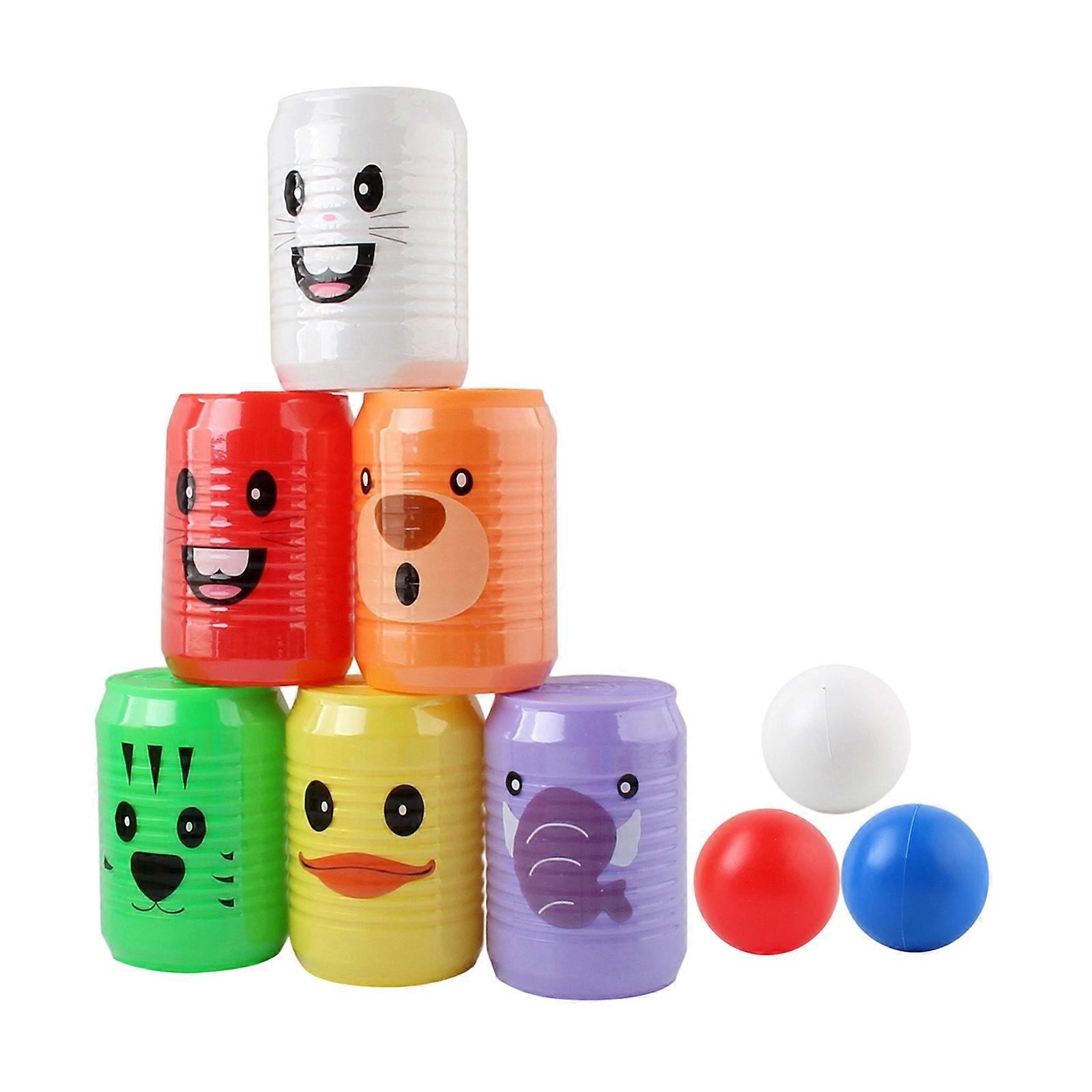 Developmental Bowling Game Set Toy For Kids Indoor Entertainment Play Parent Child Can Toss Game Indoor Sport Activity Multicolor