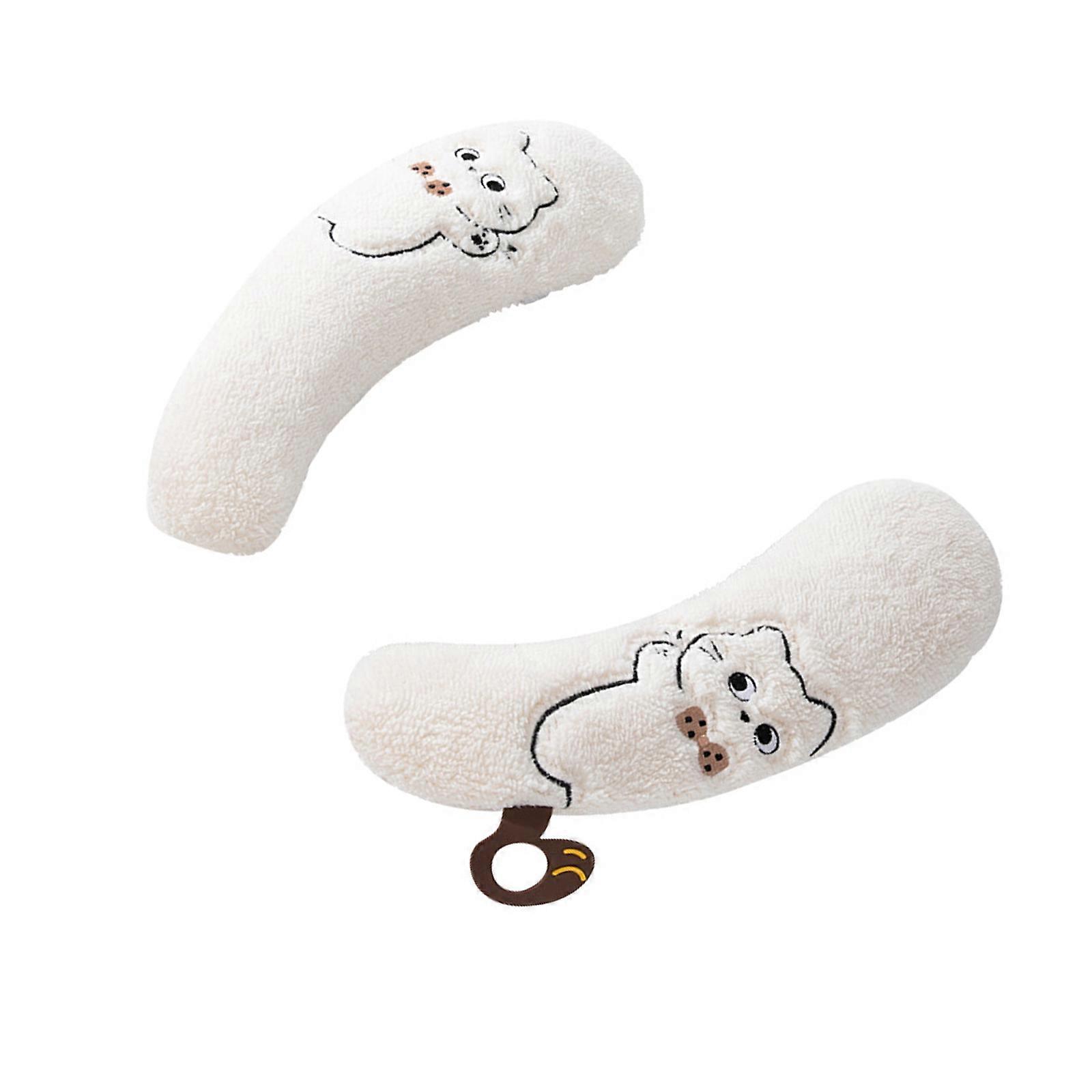 Plush Toilet Seat Protector Seat Pad Slip Resistant Bottom Multiple Color Option Easy to Clean Bathroom Upgrades  White