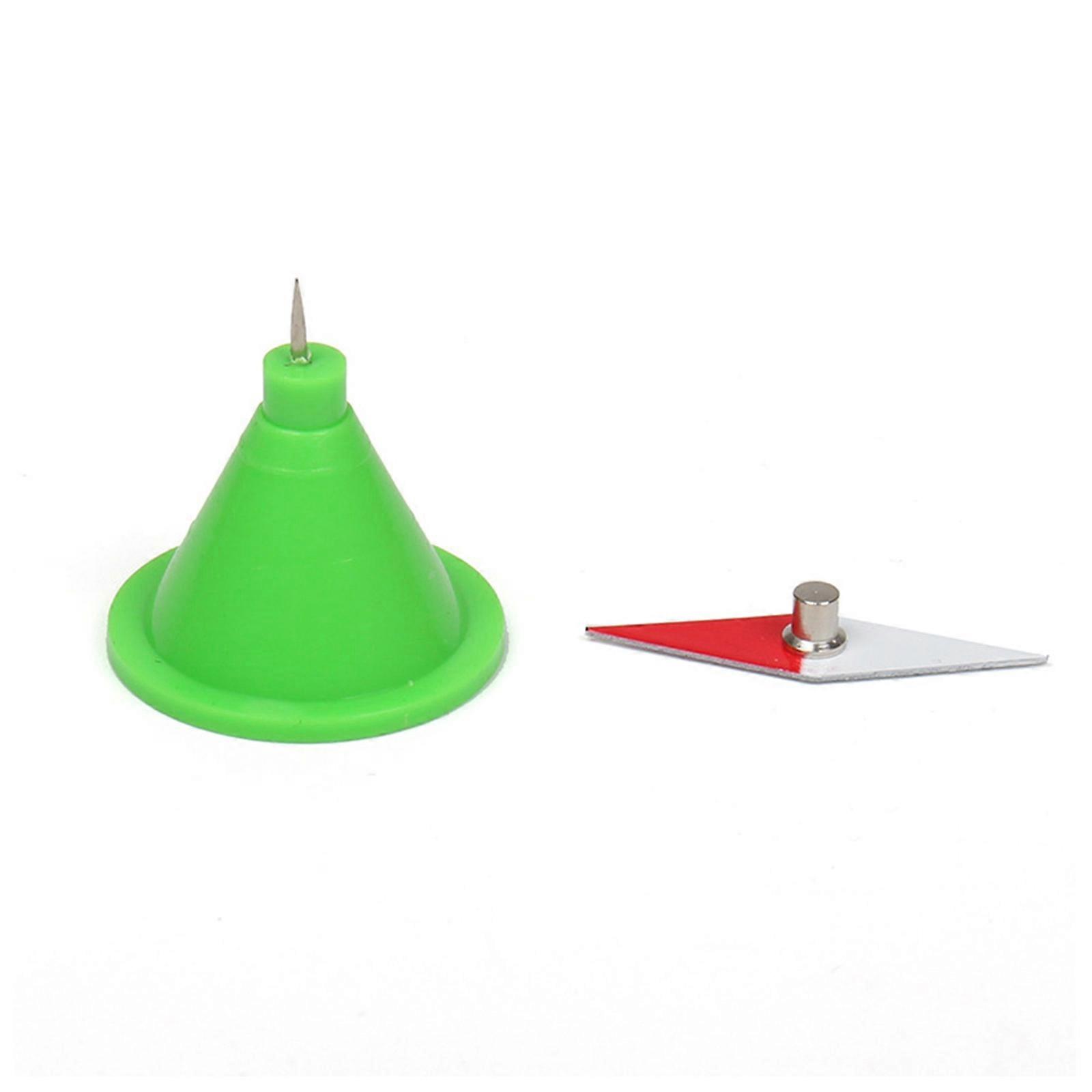 10 Pcs/Set Rhombus Small Magnetic Needle with Stand Laboratory Instrument Physics Teaching Tool for School Multicolor