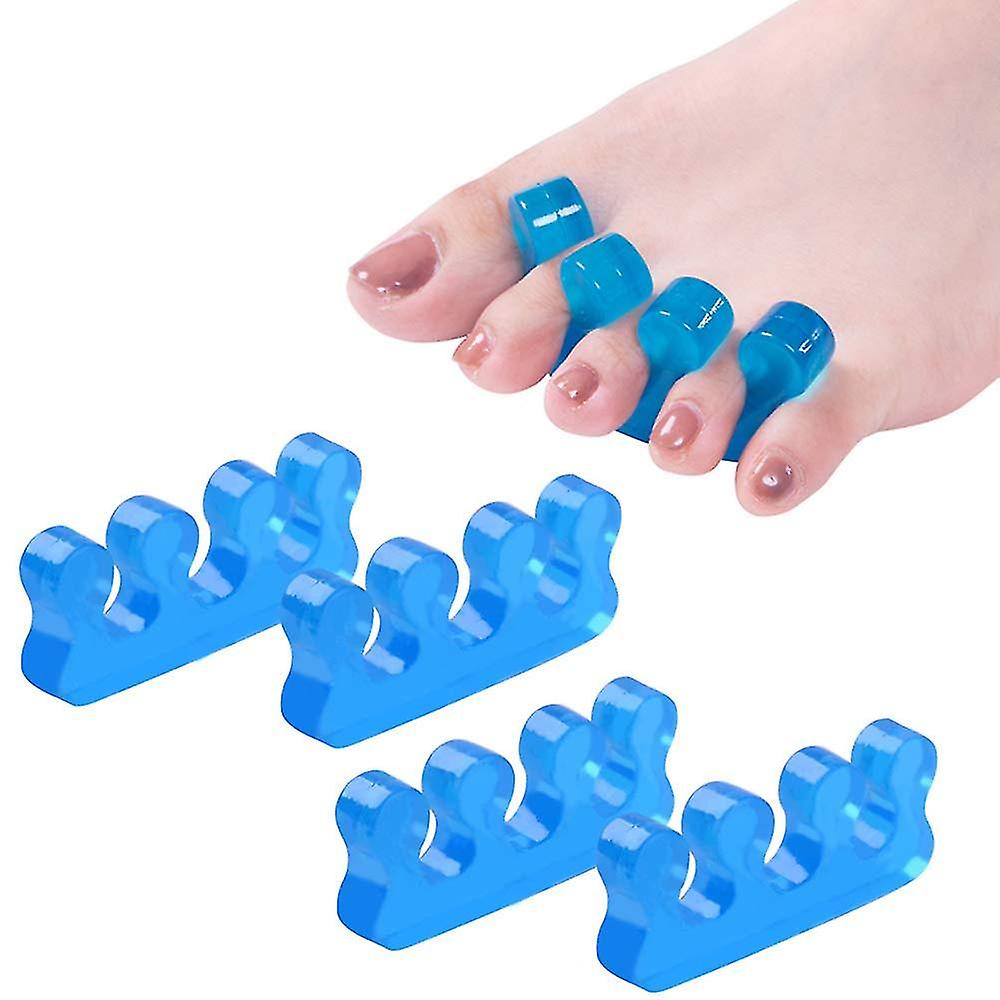 2 Pairs Toe Separators Pedicure, Toe Spacers For Nail Polish,  Repeatable Washable Toe Separators
