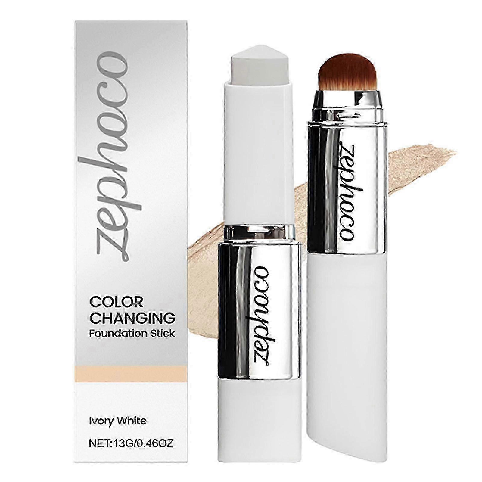 Double Head Foundation Stick 2 in 1 Color Changing Moisturizing Foundation Concealer Ultra Hydrating for All Skin Types