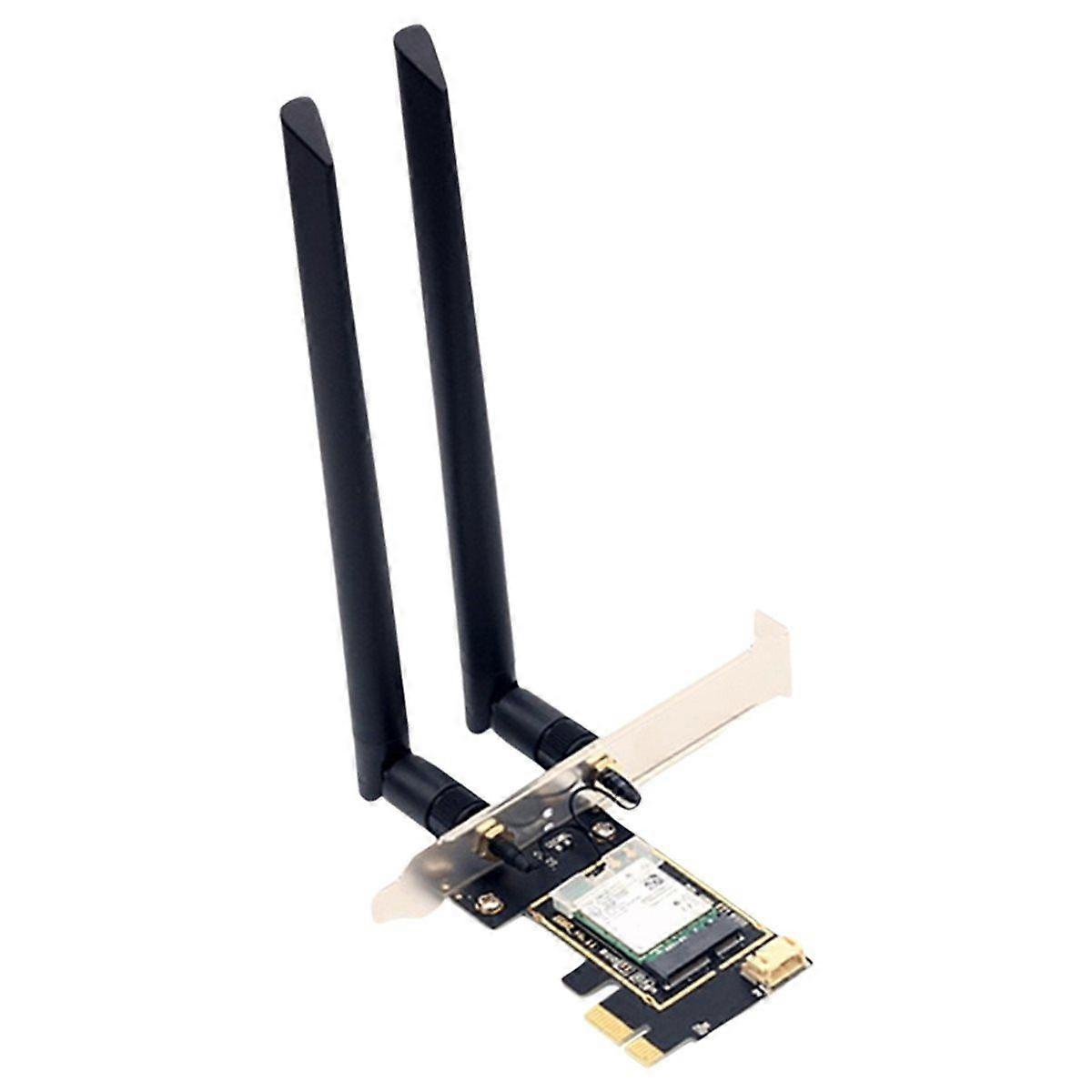7265AN WiFi 5 Card PCI-E Wireless Network Card Dual Band 2.4G/5GHz AC300M Bluetooth 4.0 Wireless Car