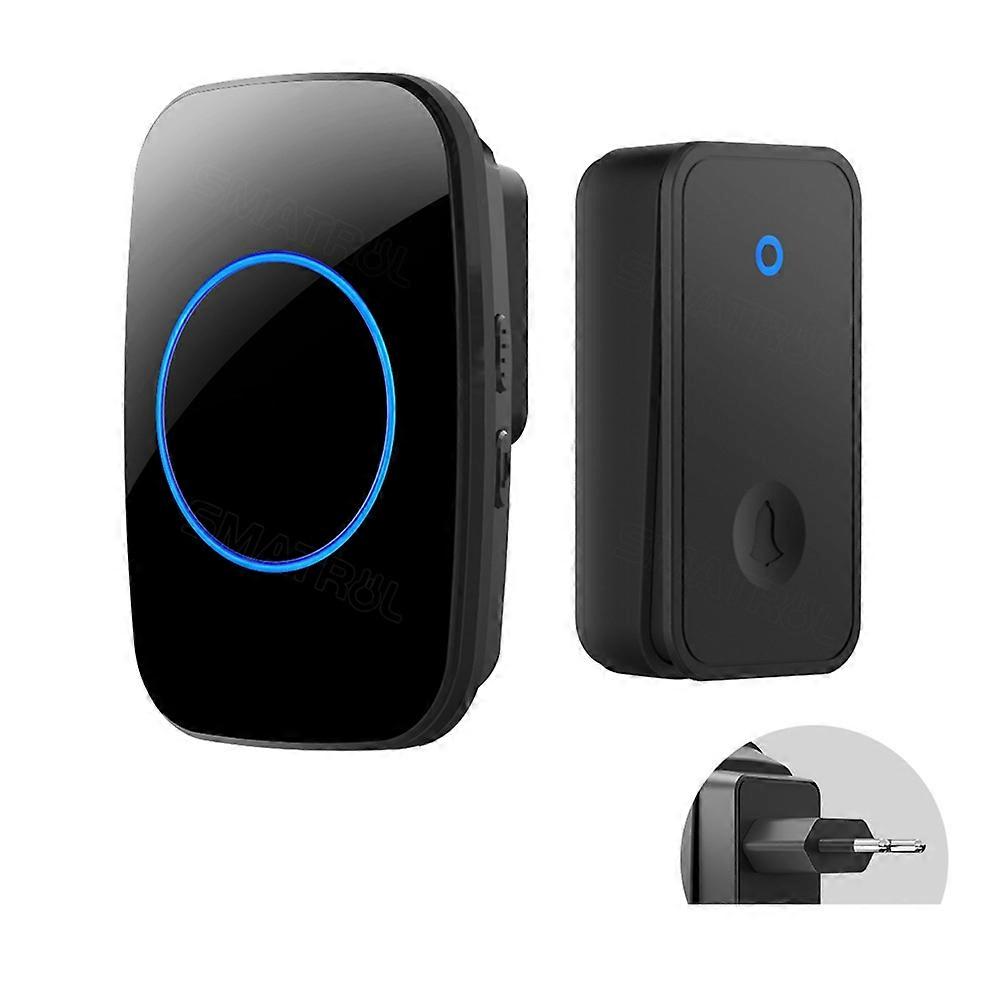 Self Powered Wireless DoorBell No Battery EU PLUG