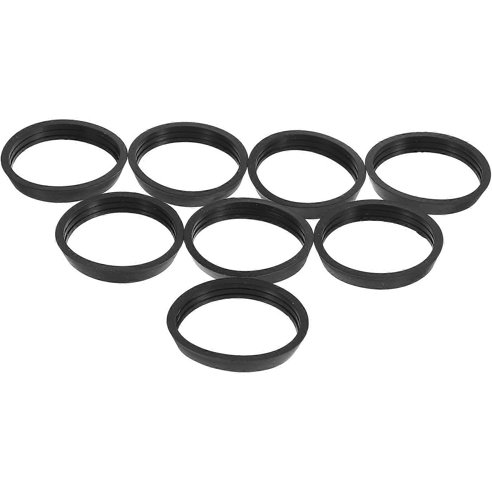 Black Rubber Hose Gaskets for Bathroom Sink Drain with 8Pcs Set