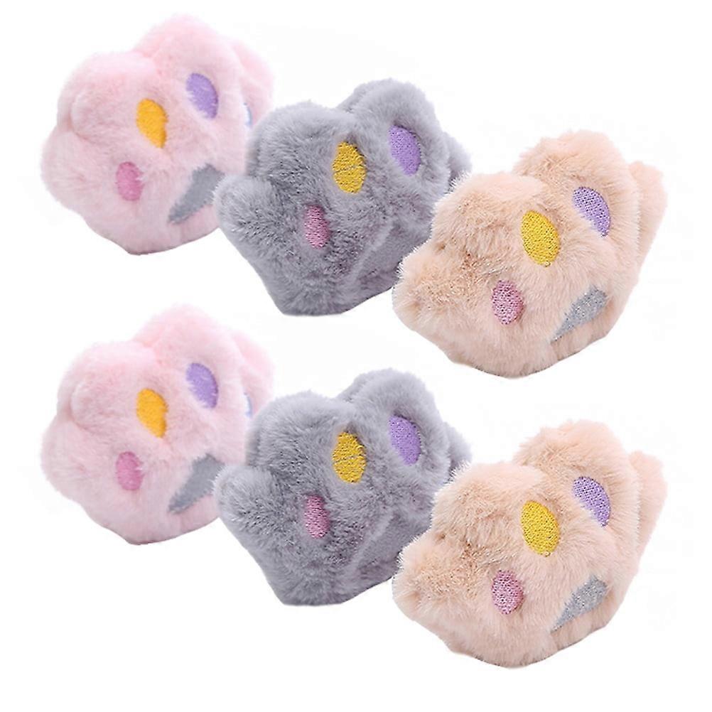 6 PCS Toys Cat Entertainment Scratching Plush Kitten Cleaning Pet Plaything Funny Catnip Cute
