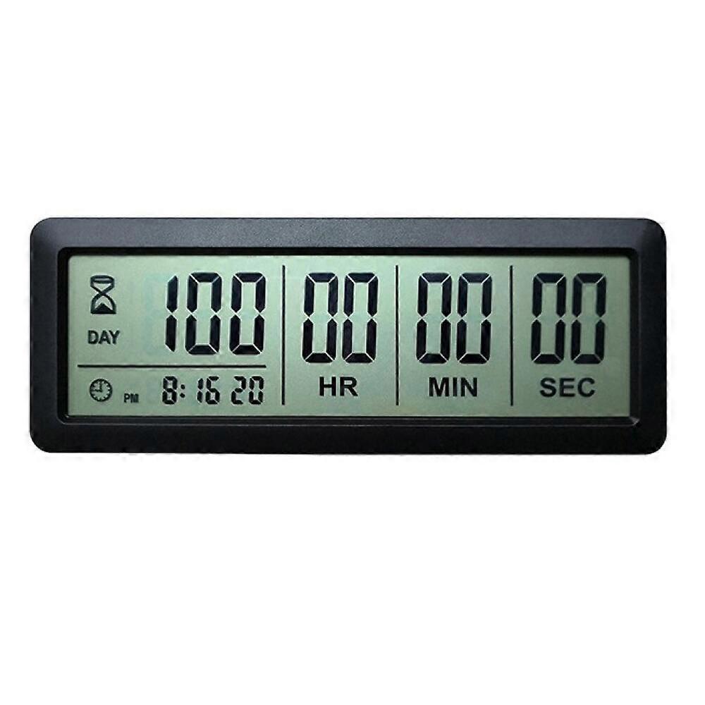999 Days Count Down Clock Timer for Graduation Lab Kitchen (Black)