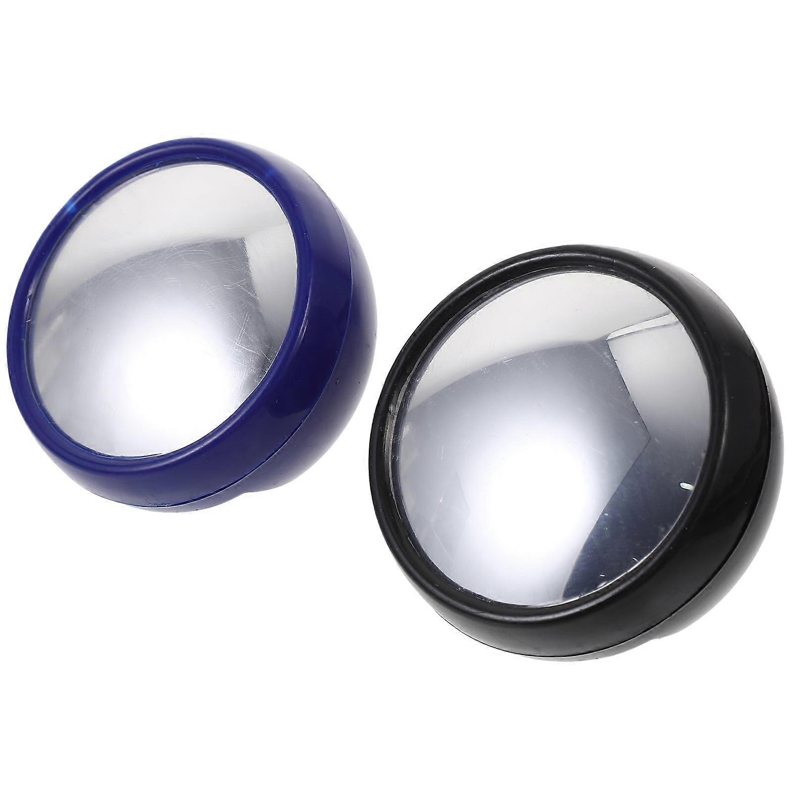 2pcs Office Visual Field Magnifying Mirror Computer Rearview Mirror for Office