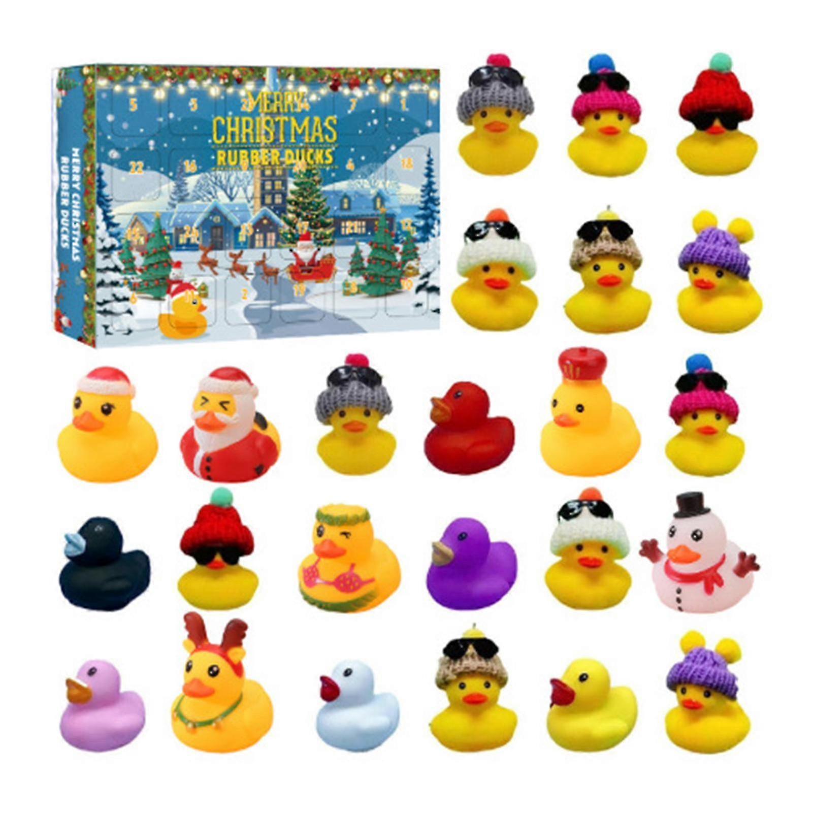 Rubber Ducks Advent Calendar for Christmas Countdown Party Activities