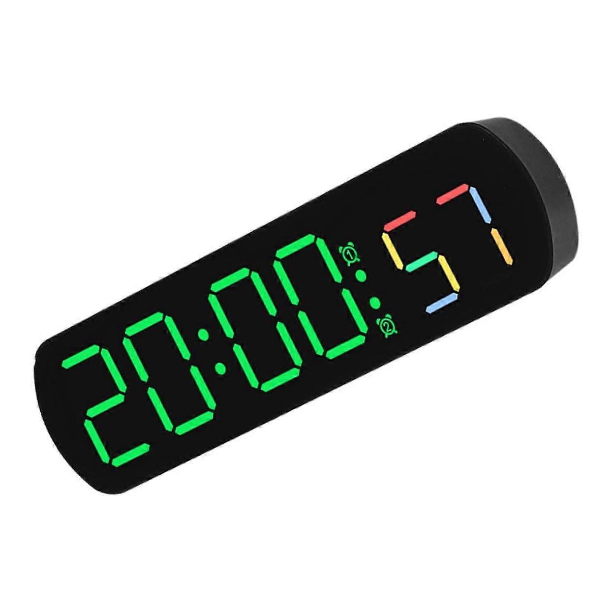 Digital LED Alarm Clock with Temperature Display and Countdown Timer for Bedroom and Office Black