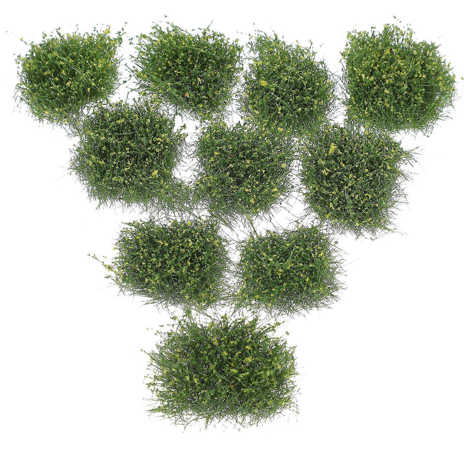 Miniature Grass For Diorama Projects 10Pcs Realistic Greenery In Durable Material