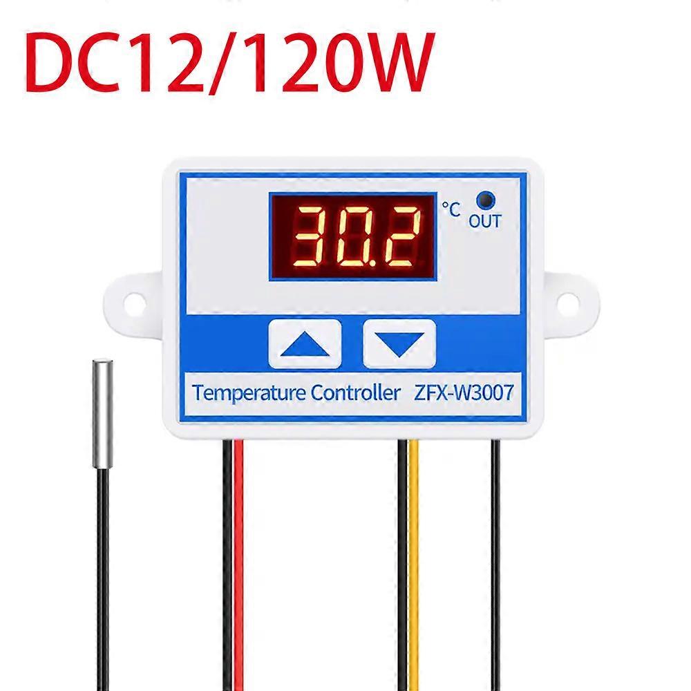 ZFX-W3007 Battery Thermostat DC12V 120W Precision Temperature Controller Microcomputer Temp Control Switch for Heating Cooling