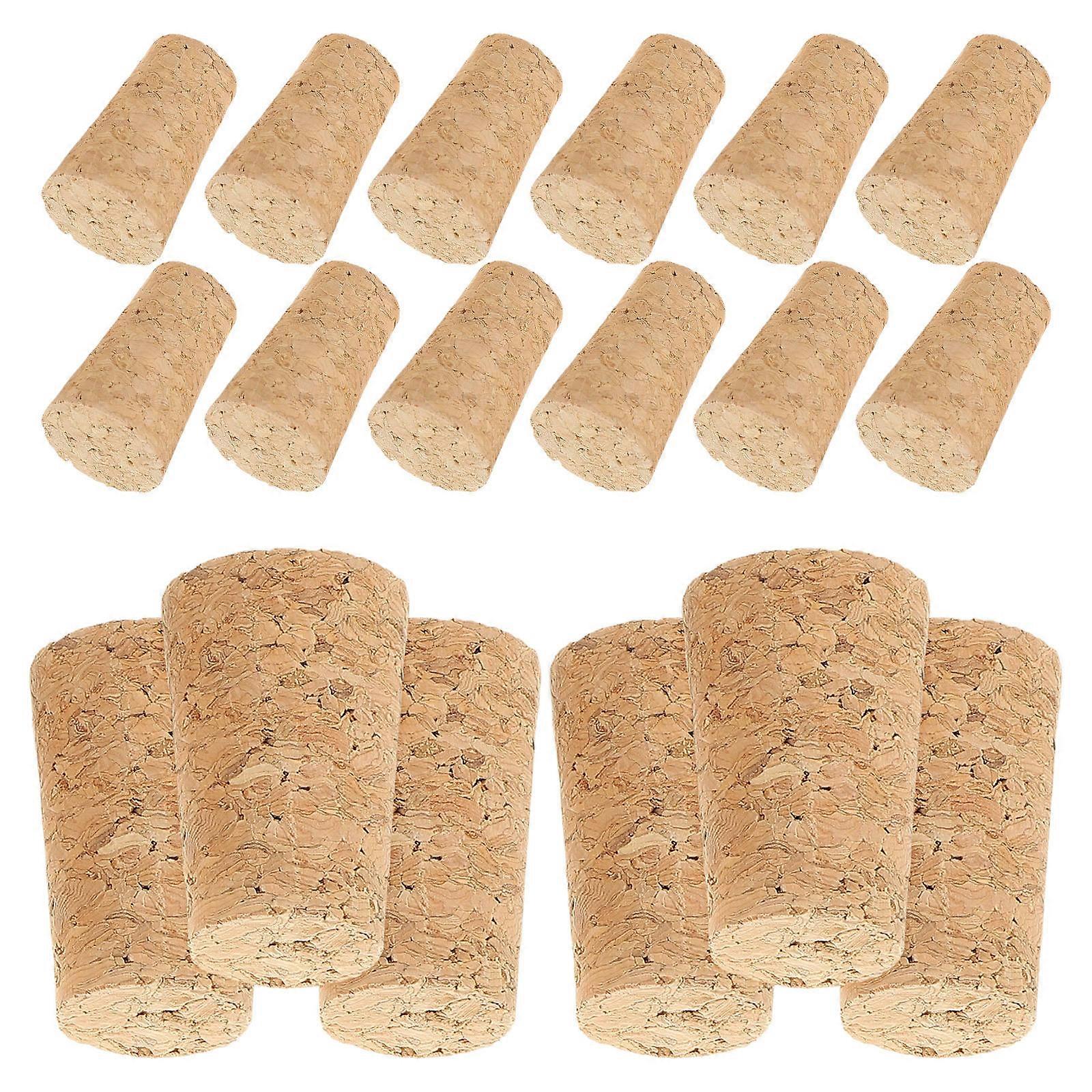 20pcs Corks for DIY Craft Wooden Corks Suitable for Bottles Replacement