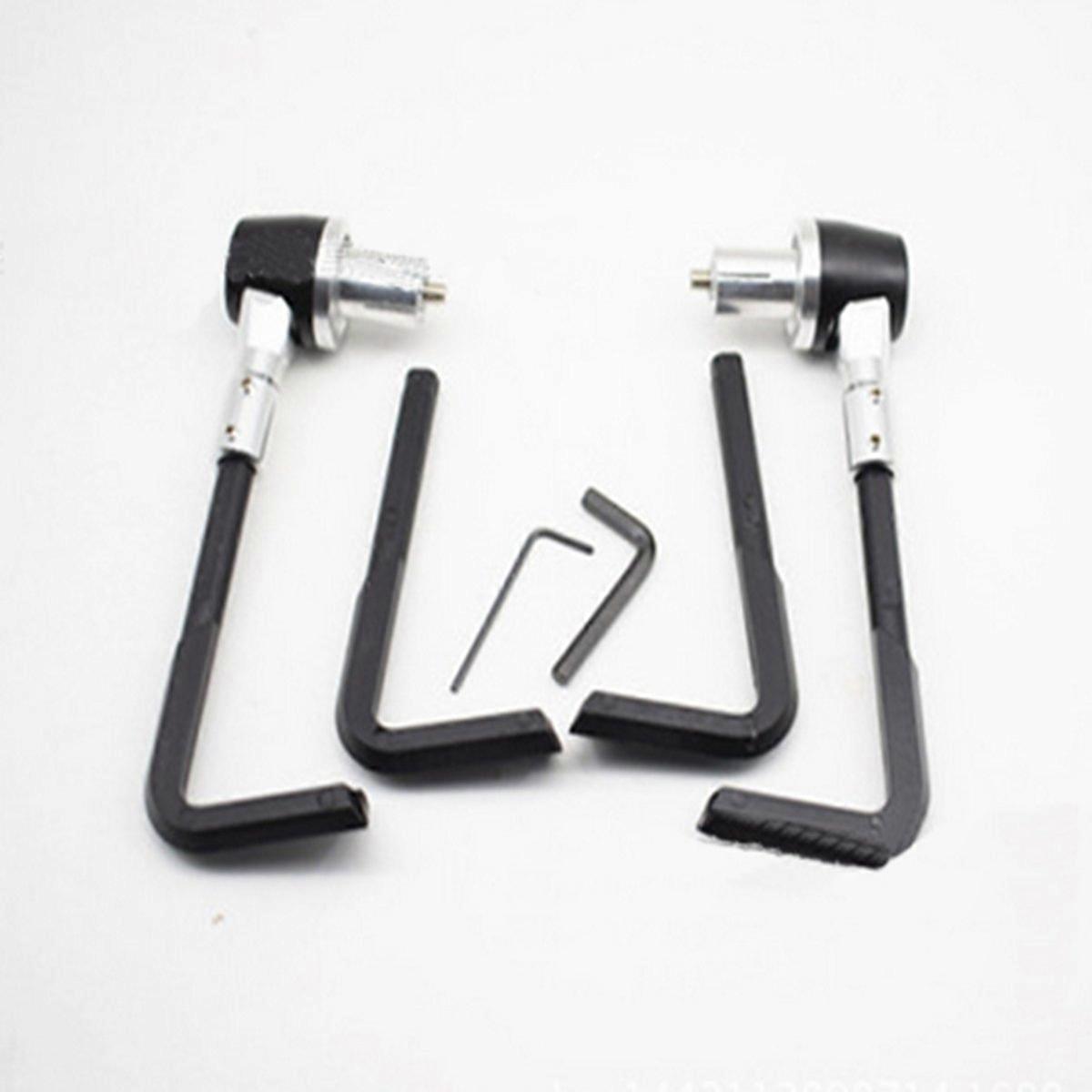 Motorcycle Brake Clutch Lever Protector Guard 7/8' Universal Fit Silver Handlebar