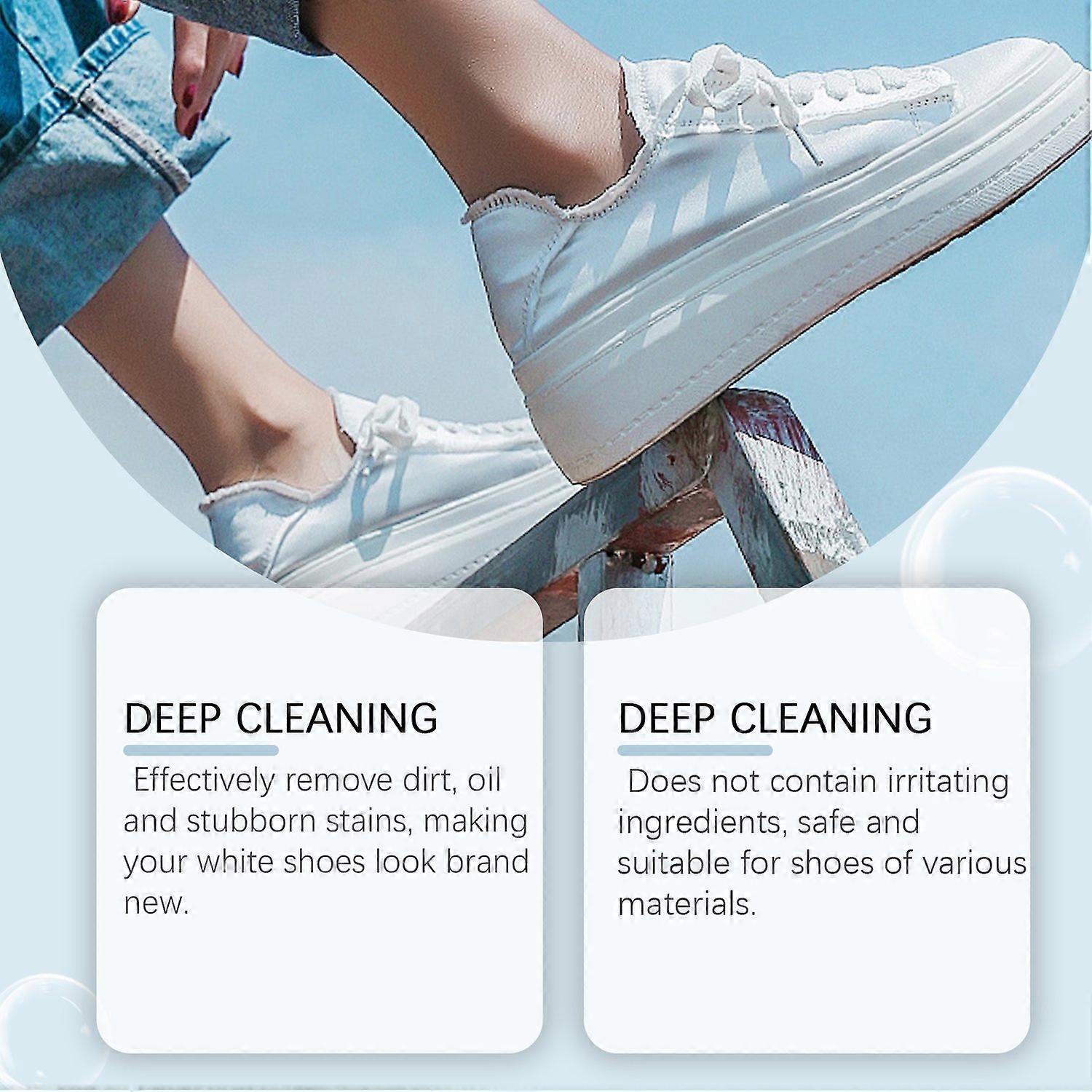 Jakehoe Shoe Cleaning Paste gently cleans and effectively removes stains and dirt; a multi-functiona