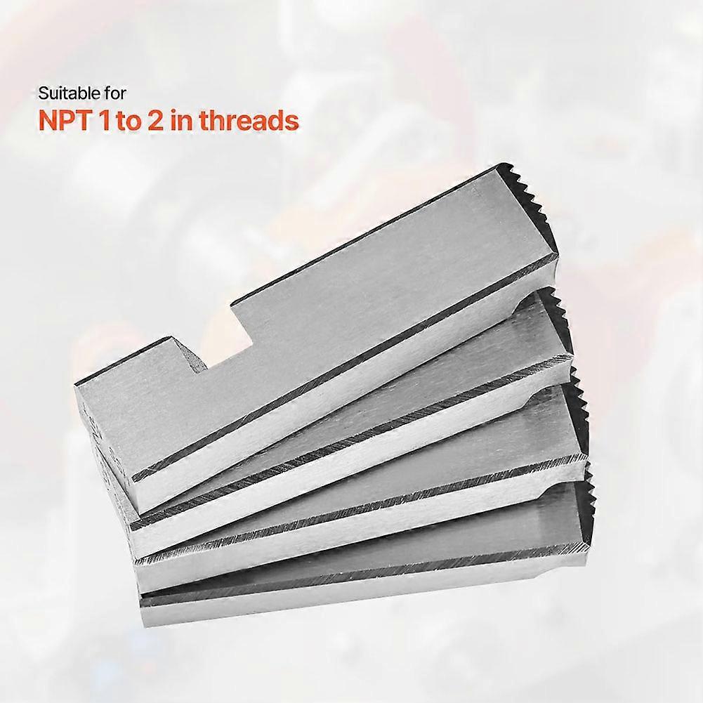 Threading Machine Dies,1in-2in NPT Pipe Dies,Right-Handed HSS Pipe Threading Dies,Fit Integrated Pipe Threading Machines