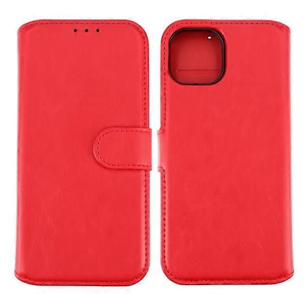 Compatible with iPhone 15 Wallet Case Magnet Rvelon - Red Red