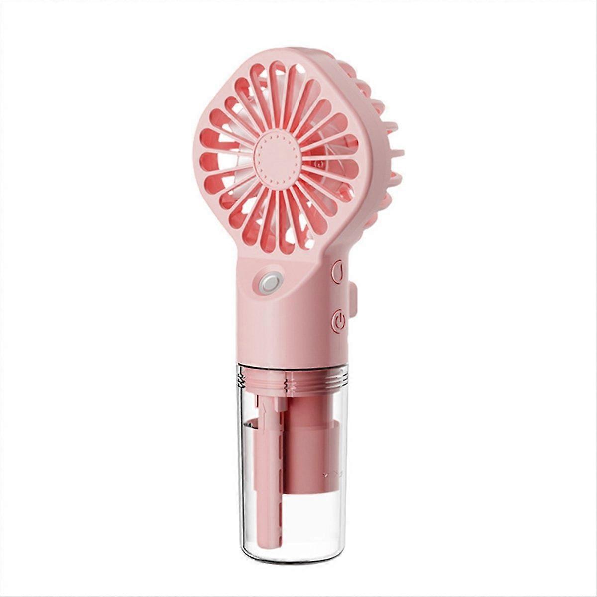 Draagbare Handventilator Watermistventilator, roze