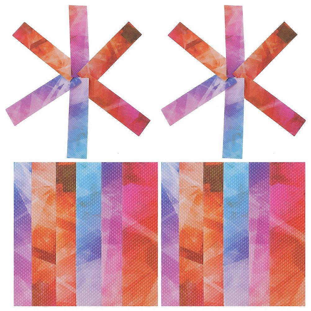 Calming Sensory Stickers Anxiety Relief Tactile Experience Phone Cases Computers 10x2.5cm Adhesive Design 24Pack