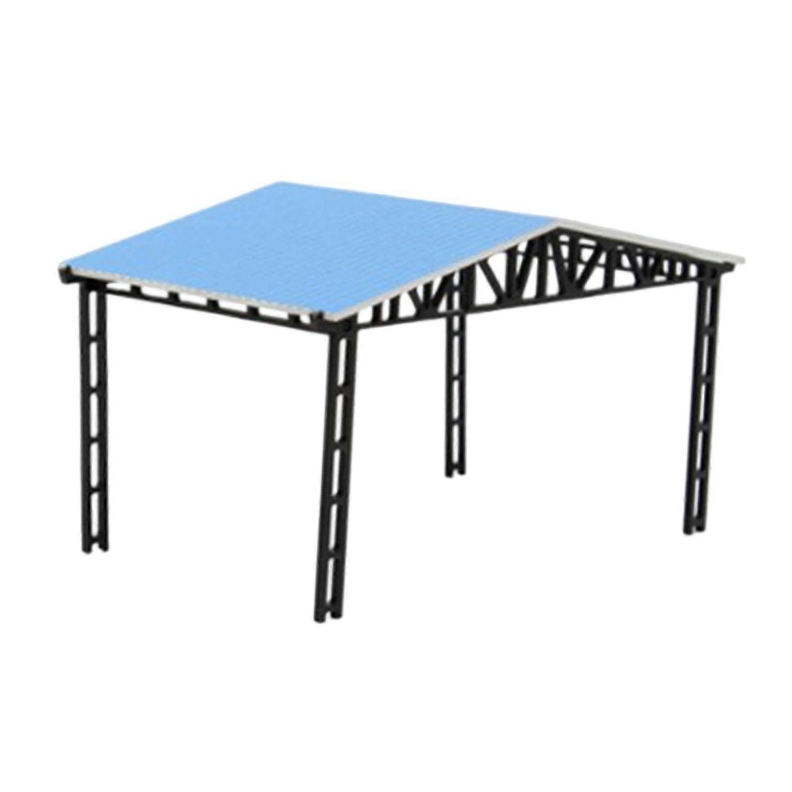 Miniature Carport Model 1:64 1:87 for Miniature Scene Model Toy Car Display