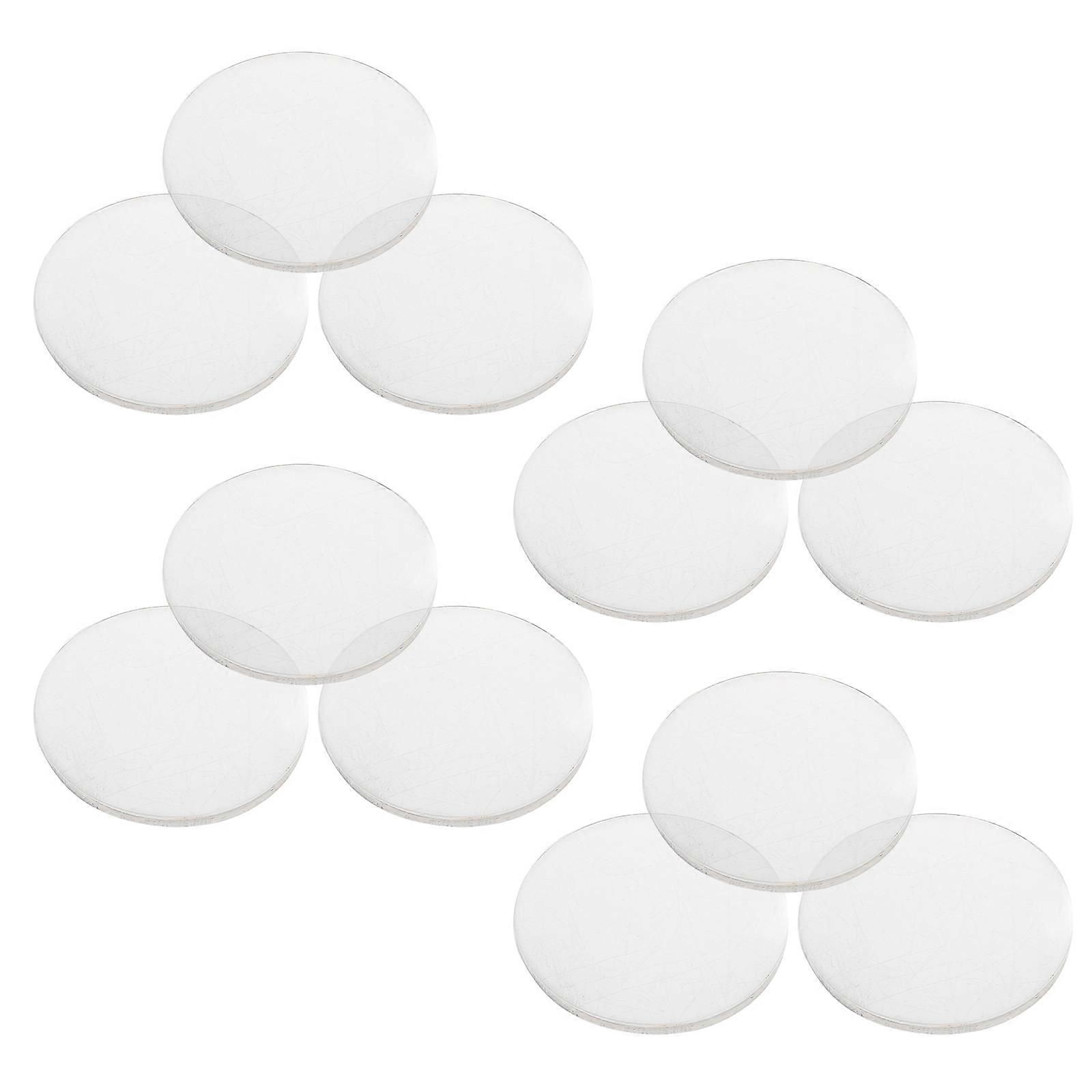 36Pcs Convex Lens Optical Lens for Lab Use Transparent Acrylic Set