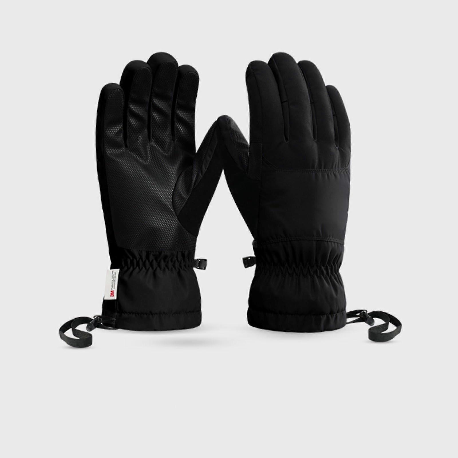Winter Gloves with Heatgathering Insulation and Waterproof Shell Black Small SK45