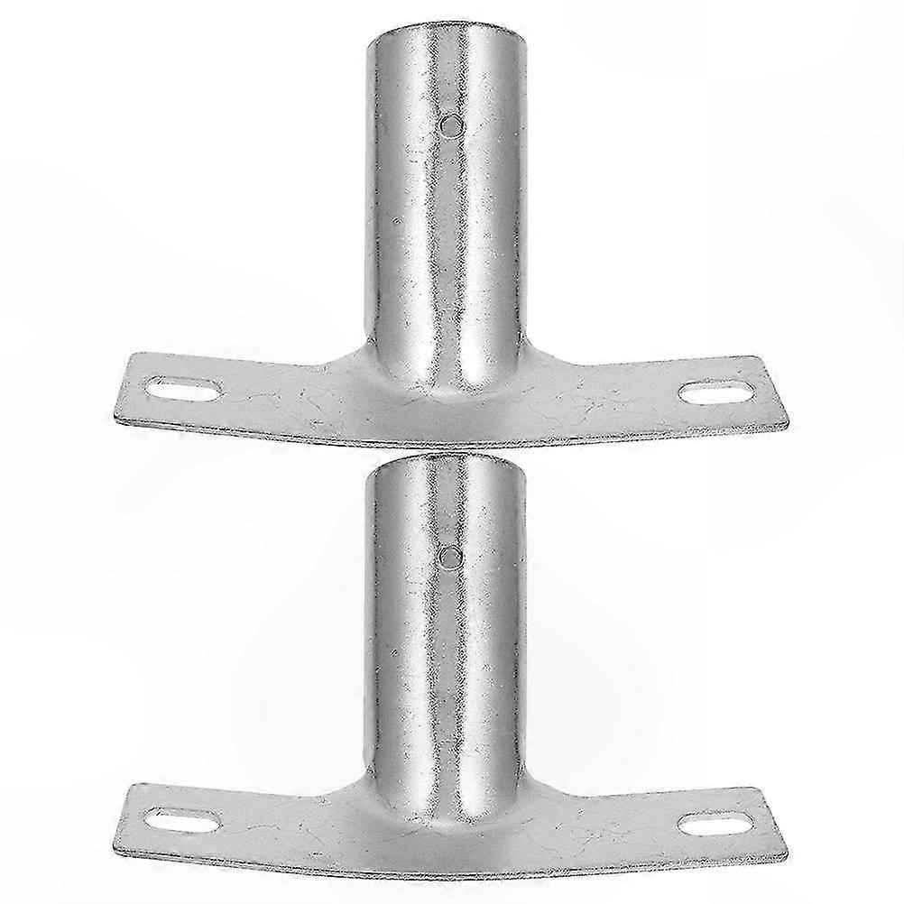 2-Pack Metal Broom Handle Adapters for Mop and Brush Replacement Tips with Threaded Ends