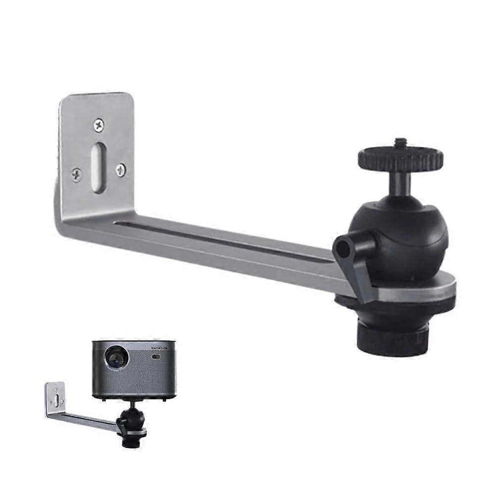 Projector Bracket Wall Mount Adjustable Aluminium Alloy Projector Stand Compatible with Most Models Sturdy Durable Design