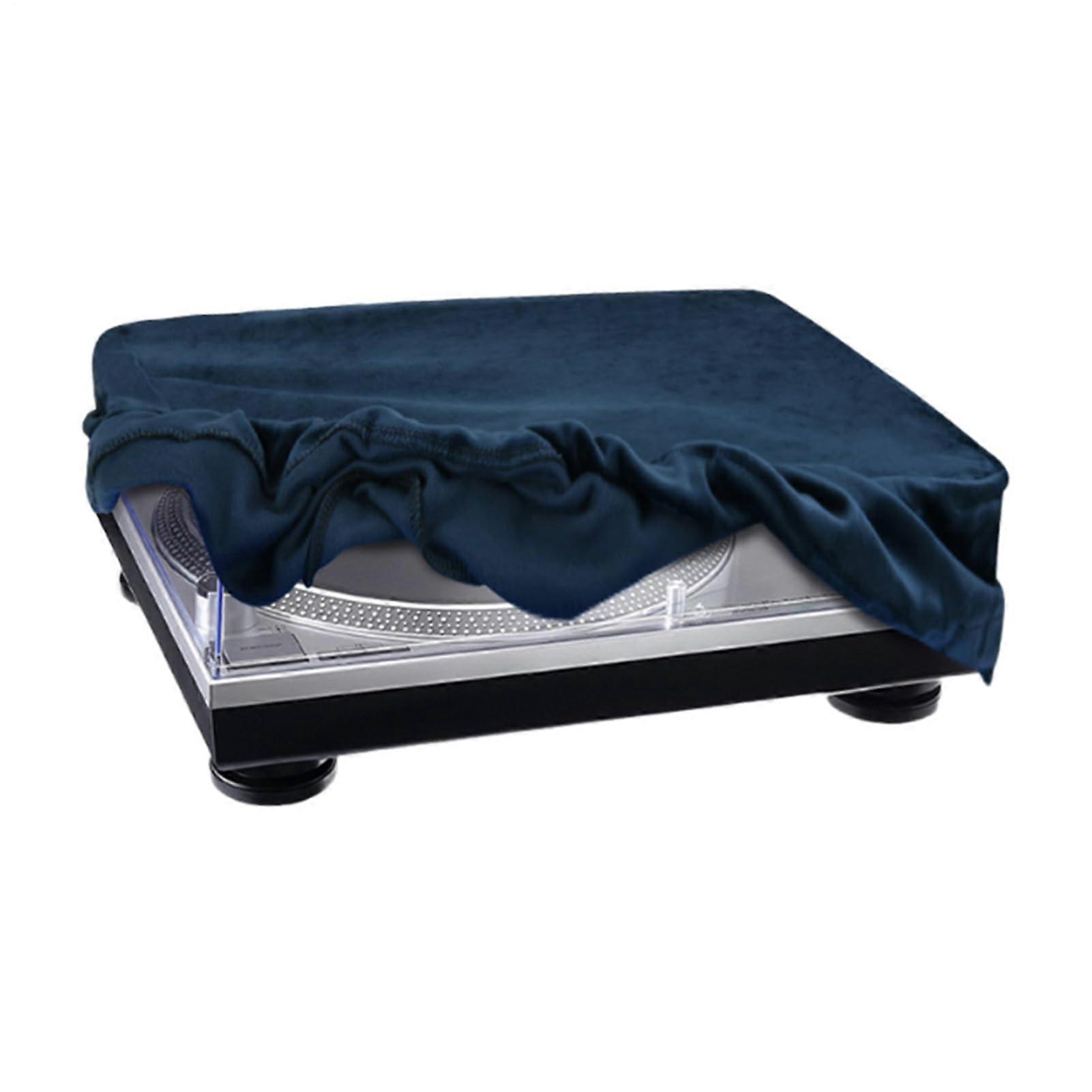 Turntable Dust Cover Protective Case For Turntable Soft Sleeve Audio Equipment Home Studio DJ Blue