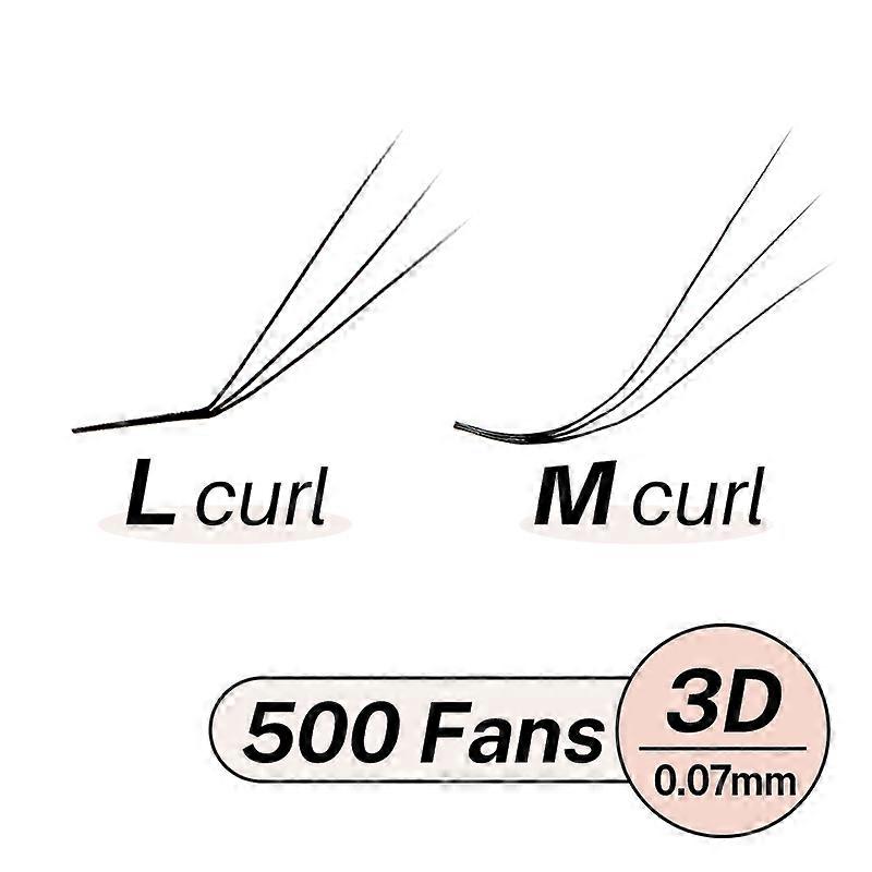 M L curl Loose Premade Volume Fans for Eyelash Extension Promade Fans Prefact Bouquet Eyelashes 3D to 10D Pre Made Loose Fans