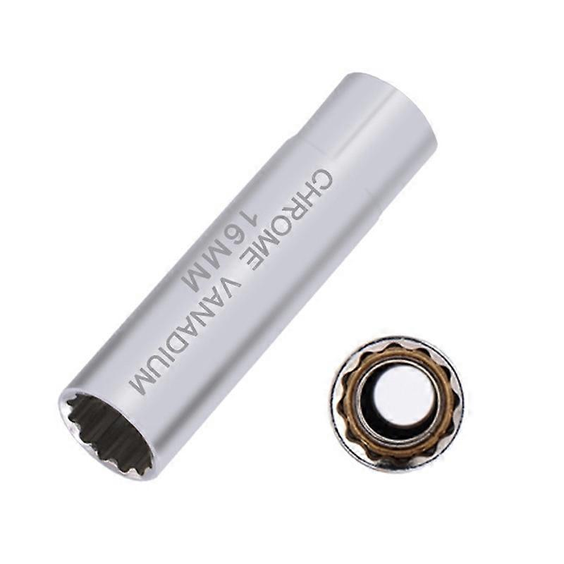 Car Spark Plug Sleeve Wrench Thin Flames Disassembly Tool, Specification: 16mm (Magnetic)