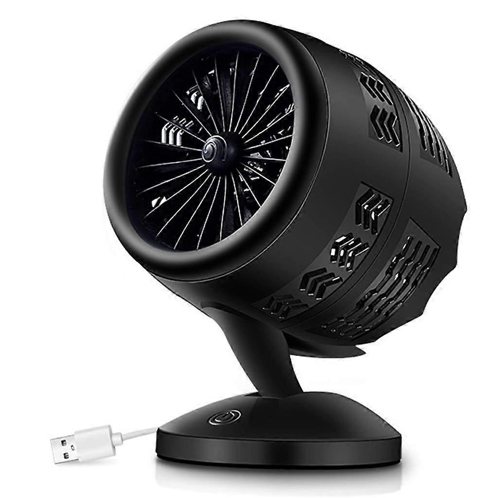 USB Rechargeable Dual Blade Desk Fan with Quiet Operation, Adjustable Tilt, Touch Control for Home Office