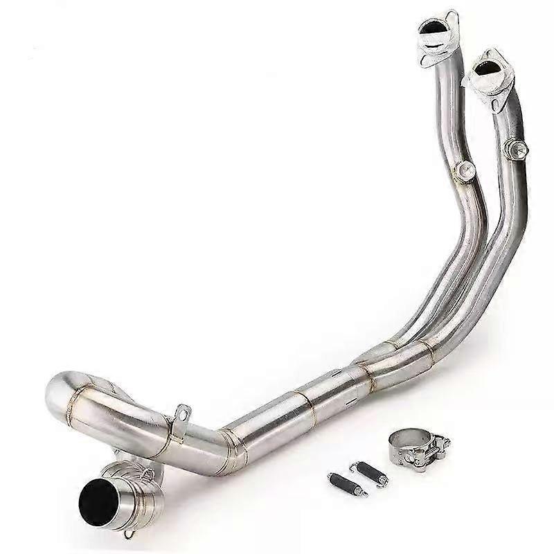 Motorcycle Exhaust System Dual Pipe Stainless Steel Headers Compatible with Various Motorcycles