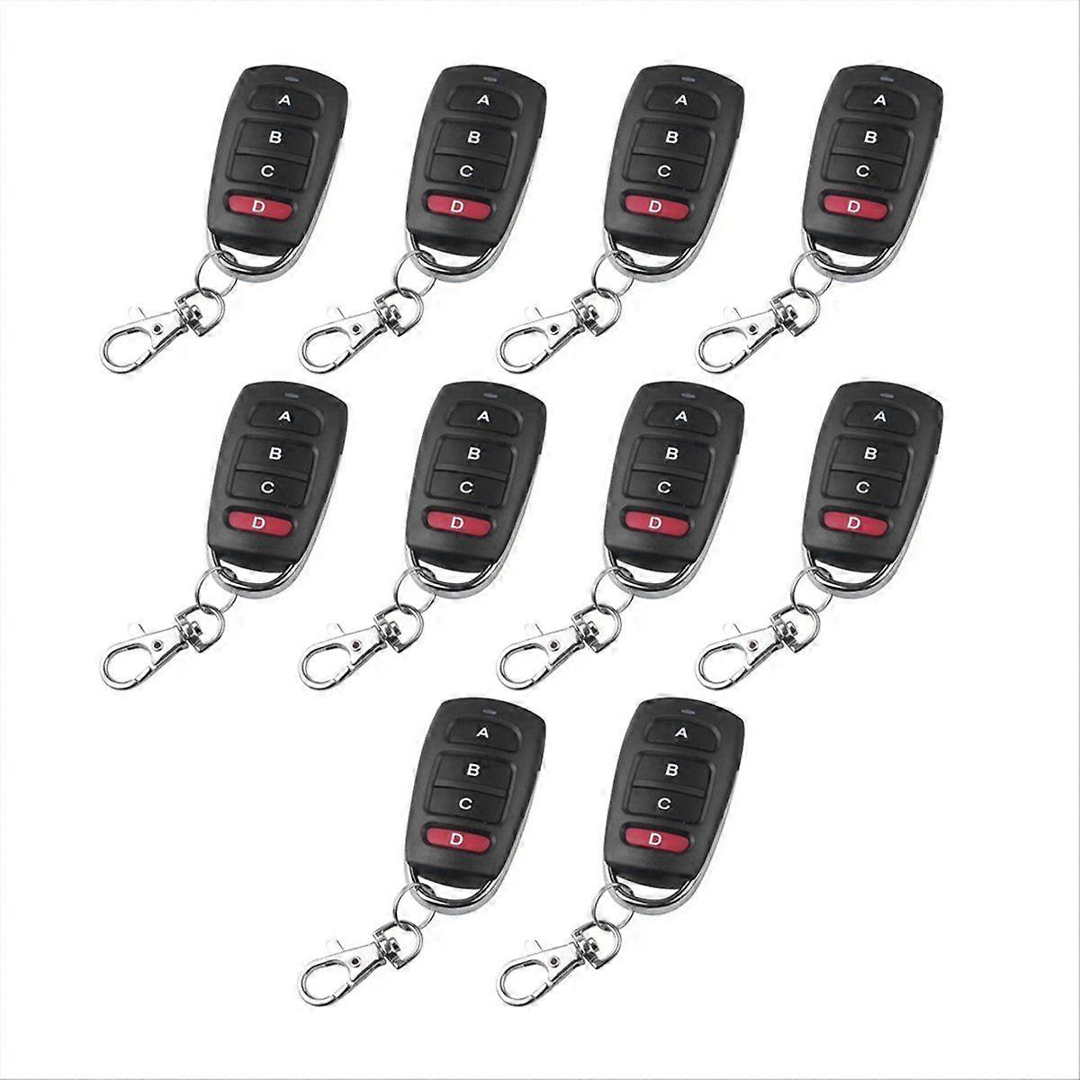 433MHz Copy Remote Control Electric Garage Door Opener Wireless Controller Duplicator Cloning Code  mitter 10Pcs