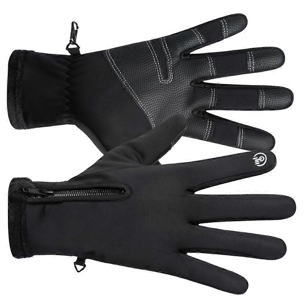 Windproof Warm Riding Gloves for Men 1Pair Screen Winter Gloves