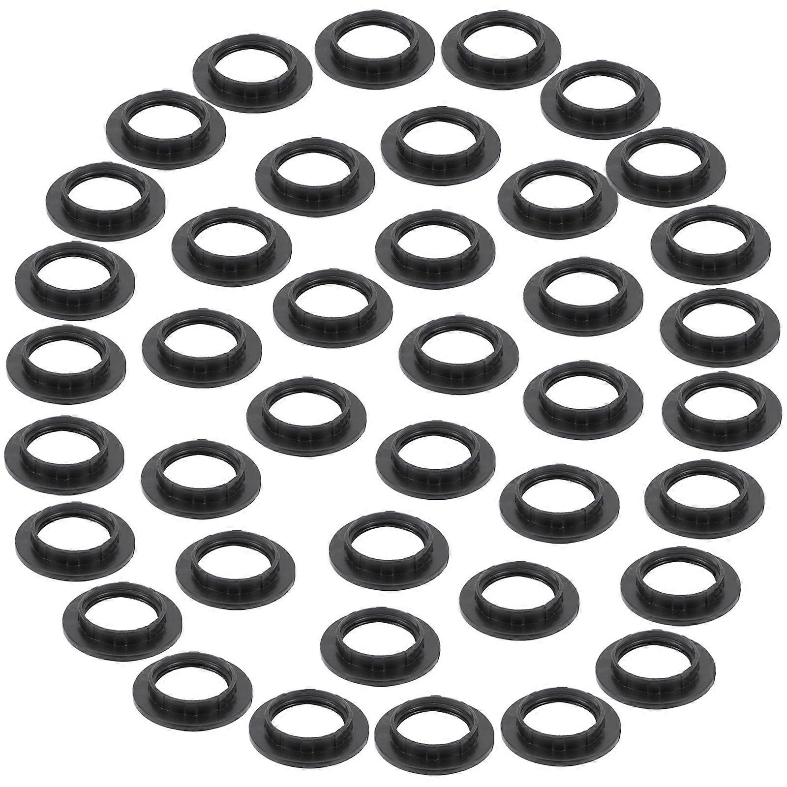Lamp Socket Ring Plastic Lamp Accessory for Household Use 40Pcs Replaceable Rings