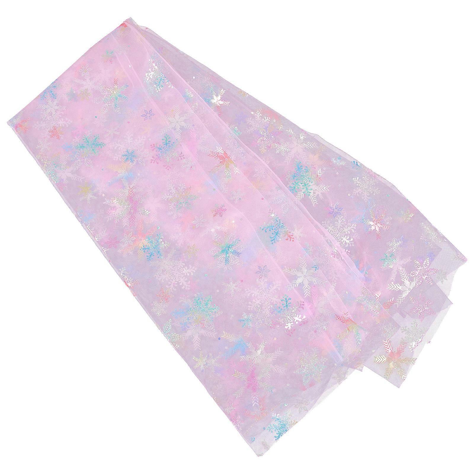 Versatile Snowflake Fabric Craft Supply For DIY Projects And Gift Wrapping 160x100cm 4Pack