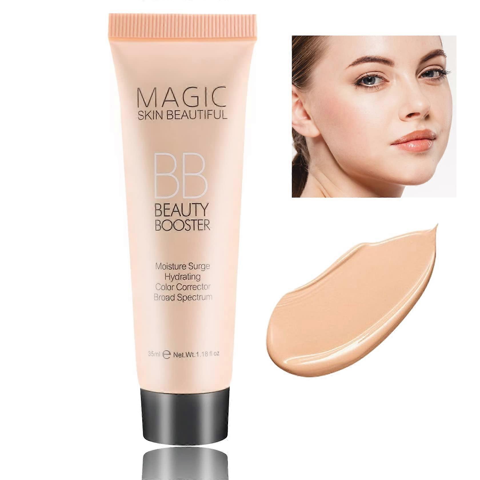 BB Cream Foundation Full Coverage Moisturizing Liquid with Concealer and Color Corrector Natural Nude